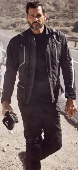 JP1880 Sporty Touring Motorcycle Jacket Black - Motorsykkelklær i plusstørrelser - Motorsykkelklær i store størrelser for menn