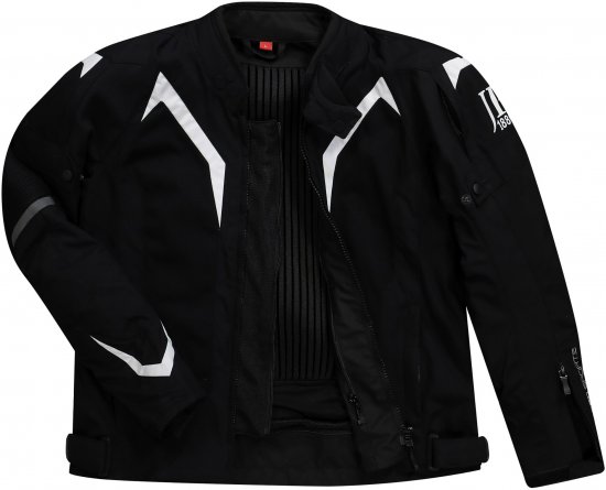 JP1880 3D Mesh Insert Motorcycle Jacket Black - Motorsykkelklær i plusstørrelser - Motorsykkelklær i store størrelser for menn