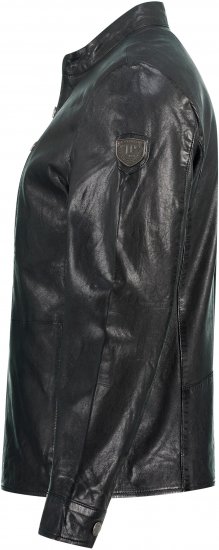 JP1880 Biker Style Leather Jacket Black - Jakker - Store jakker - 2XL-12XL