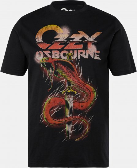 JP1880 Ozzy Osbourne Graphic Band T-Shirt Black - T-skjorter - Store T-skjorter - 2XL-14XL
