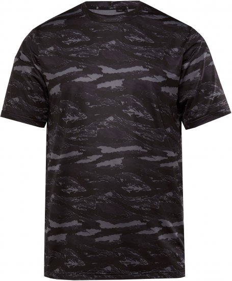 JP1880 QuickDry Graphic Print Tennis T-Shirt Black - Sportsklær & turklær - Sportsklær till herre i store størrelser