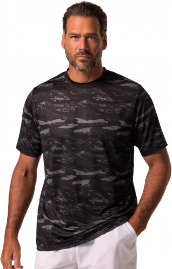 JP1880 QuickDry Graphic Print Tennis T-Shirt Black - Sportsklær & turklær - Sportsklær till herre i store størrelser