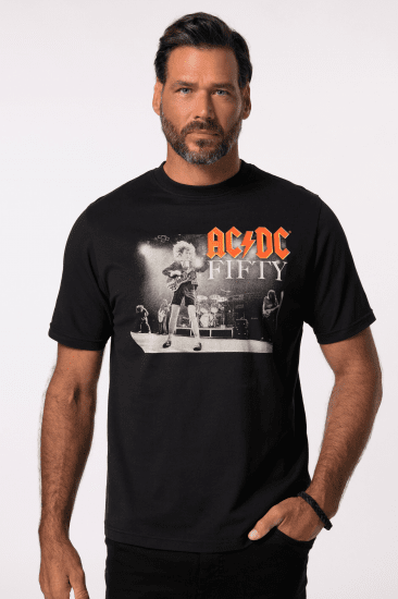 JP1880 AC/DC 50th Anniversary Band Photo T-Shirt Black - T-skjorter - Store T-skjorter - 2XL-14XL