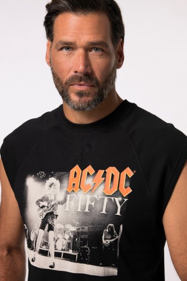 JP1880 AC/DC 50th Anniversary Band Photo Tank Top Black - T-skjorter - Store T-skjorter - 2XL-14XL