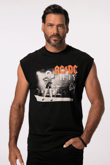 JP1880 AC/DC 50th Anniversary Band Photo Tank Top Black - T-skjorter - Store T-skjorter - 2XL-14XL