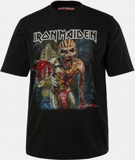 JP1880 Iron Maiden Eddie Attack Band T-Shirt Black - T-skjorter - Store T-skjorter - 2XL-14XL