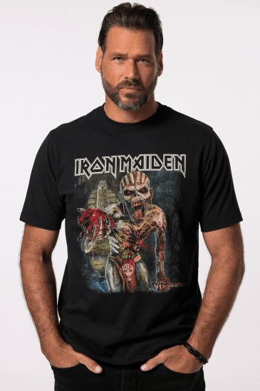 JP1880 Iron Maiden Eddie Attack Band T-Shirt Black - T-skjorter - Store T-skjorter - 2XL-14XL