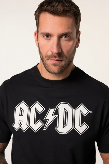 JP1880 AC/DC Classic Logo Band T-Shirt Black - T-skjorter - Store T-skjorter - 2XL-14XL