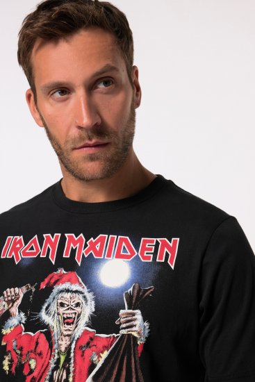 JP1880 Iron Maiden X-Mas Eddie Band T-Shirt Black - T-skjorter - Store T-skjorter - 2XL-14XL