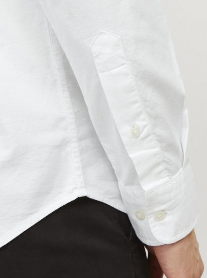 Jack & Jones Brook Oxford Long Sleeve Shirt White - Skjorter - Store skjorter - 2XL-8XL