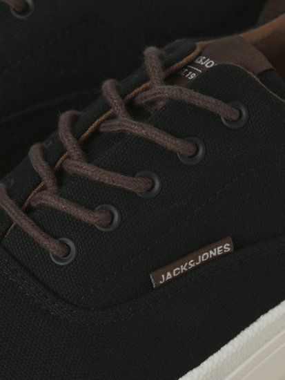 Jack & Jones Lington Canvas Sneakers Black - Herresko 40-52 - 