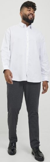 Jack & Jones Marco Cooper Chino Pants Dark Grey Melange - Jeans og bukser - Store Bukser og Store Jeans