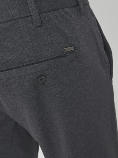 Jack & Jones Marco Cooper Chino Pants Dark Grey Melange - Jeans og bukser - Store Bukser og Store Jeans