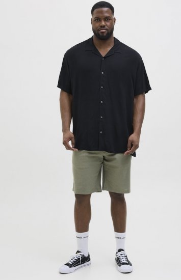 Jack & Jones Jeff Resort Shirt Black - Skjorter - Store skjorter - 2XL-8XL