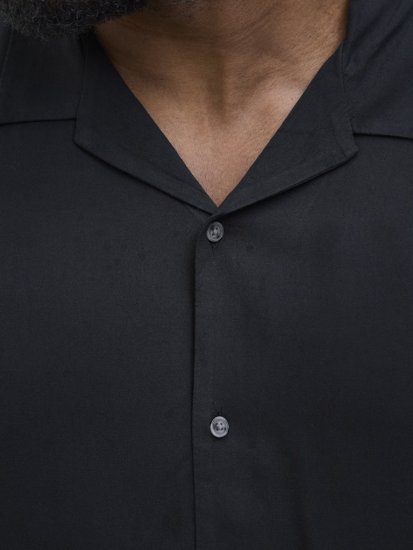 Jack & Jones Jeff Resort Shirt Black - Skjorter - Store skjorter - 2XL-8XL