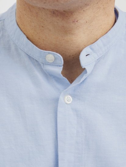 Jack & Jones Breeze Poplin Long Sleeve Shirt Chambray Blue - Skjorter - Store skjorter - 2XL-8XL
