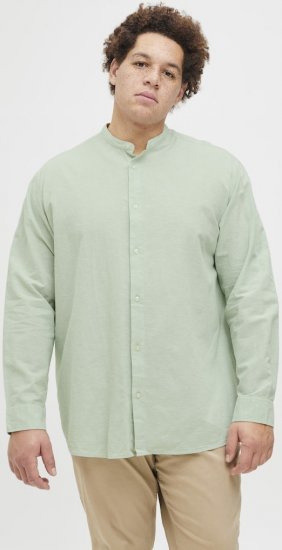 Jack & Jones Breeze Poplin Long Sleeve Shirt Iceberg Green - Skjorter - Store skjorter - 2XL-8XL