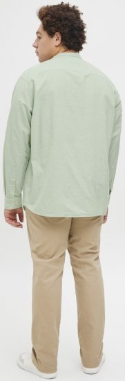 Jack & Jones Breeze Poplin Long Sleeve Shirt Iceberg Green - Skjorter - Store skjorter - 2XL-8XL