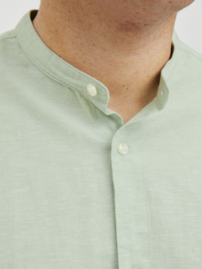 Jack & Jones Breeze Poplin Long Sleeve Shirt Iceberg Green - Skjorter - Store skjorter - 2XL-8XL