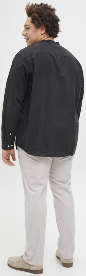 Jack & Jones Breeze Poplin Long Sleeve Shirt Black - Skjorter - Store skjorter - 2XL-8XL