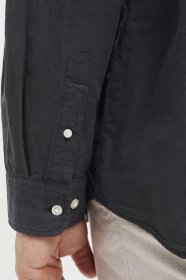 Jack & Jones Breeze Poplin Long Sleeve Shirt Black - Skjorter - Store skjorter - 2XL-8XL