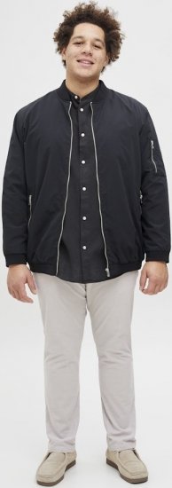 Jack & Jones Breeze Poplin Long Sleeve Shirt Black - Skjorter - Store skjorter - 2XL-8XL
