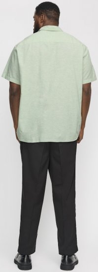 Jack & Jones Breeze Linen Blend Short Sleeve Shirt Iceberg Green - Skjorter - Store skjorter - 2XL-8XL