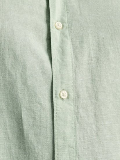 Jack & Jones Breeze Linen Blend Short Sleeve Shirt Iceberg Green - Skjorter - Store skjorter - 2XL-8XL