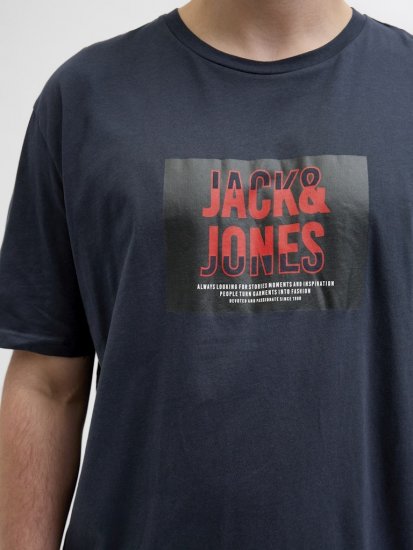 Jack & Jones Hudson Crew Neck T-Shirt Navy - T-skjorter - Store T-skjorter - 2XL-14XL