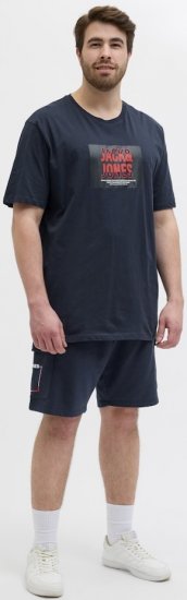 Jack & Jones Hudson Crew Neck T-Shirt Navy - T-skjorter - Store T-skjorter - 2XL-14XL
