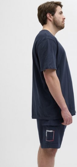 Jack & Jones Hudson Crew Neck T-Shirt Navy - T-skjorter - Store T-skjorter - 2XL-14XL