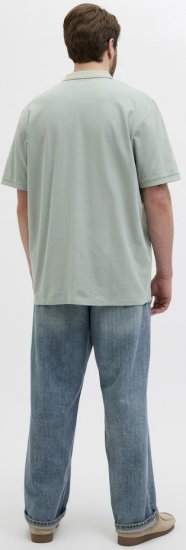 Jack & Jones Hudson Short Sleeve Polo Iceberg Green - Polo- & piqueskjorter - Poloskjorte i store størrelser - 2XL-8XL