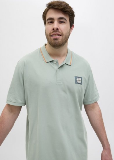 Jack & Jones Hudson Short Sleeve Polo Iceberg Green - Polo- & piqueskjorter - Poloskjorte i store størrelser - 2XL-8XL