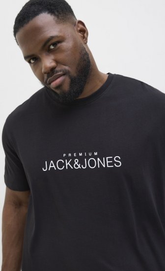 Jack & Jones Lavance Crew Neck T-Shirt Black Beauty - T-skjorter - Store T-skjorter - 2XL-14XL
