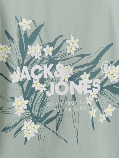 Jack & Jones Hawaii Crew Neck T-Shirt Iceberg Green - T-skjorter - Store T-skjorter - 2XL-14XL