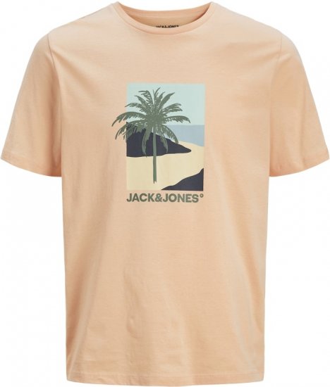 Jack & Jones Barbados Graphic Tee Light Pink - T-skjorter - Store T-skjorter - 2XL-14XL