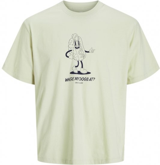 Jack & Jones Unexpect Crew Neck T-Shirt Green - T-skjorter - Store T-skjorter - 2XL-14XL