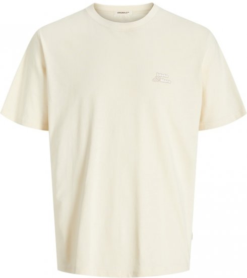Jack & Jones Almeria Back Print T-Shirt Antique White - T-skjorter - Store T-skjorter - 2XL-14XL