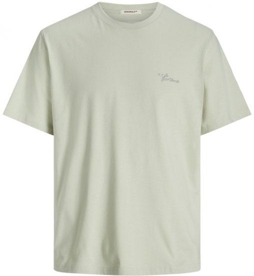Jack & Jones Almeria Back Print T-Shirt Light Green - T-skjorter - Store T-skjorter - 2XL-14XL