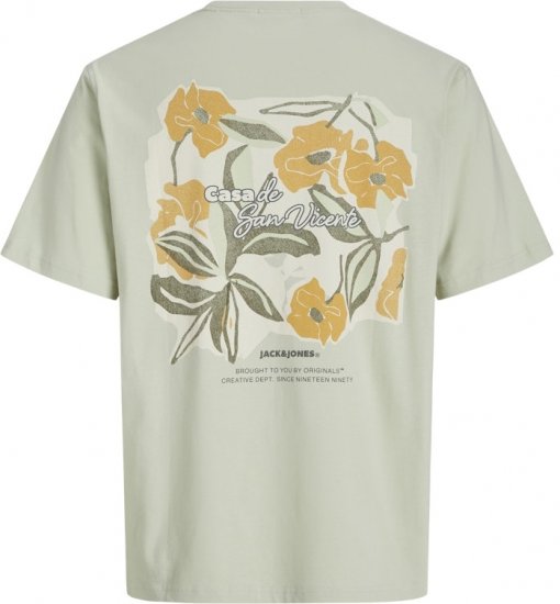 Jack & Jones Almeria Back Print T-Shirt Light Green - T-skjorter - Store T-skjorter - 2XL-14XL