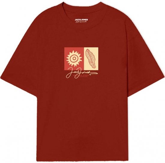 Jack & Jones Canggu Crew Neck T-Shirt Arabian Spice - T-skjorter - Store T-skjorter - 2XL-14XL