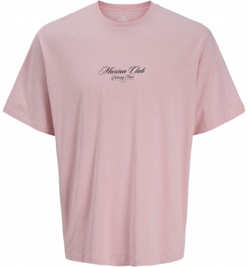 Jack & Jones Marina Crew Neck T-Shirt Tickled Pink - T-skjorter - Store T-skjorter - 2XL-14XL