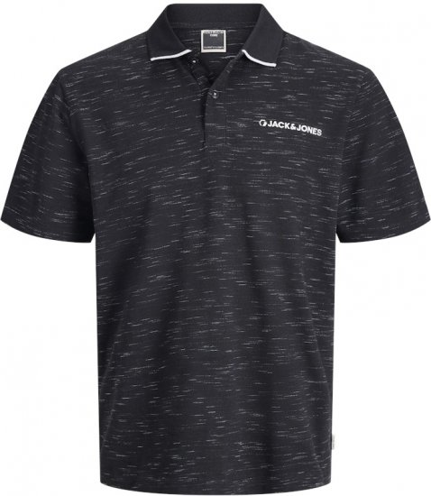 Jack & Jones Logan Polo Shirt Black - Polo- & piqueskjorter - Poloskjorte i store størrelser - 2XL-8XL