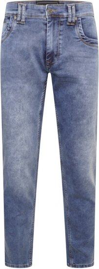 Kam Jeans Jacob Knitted Denim Reg Fit Jeans Light Wash Blue - Jeans og bukser - Store Bukser og Store Jeans