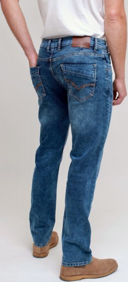 Kam Jeans Jacob Knitted Denim Reg Fit Jeans Light Wash Blue - Jeans og bukser - Store Bukser og Store Jeans