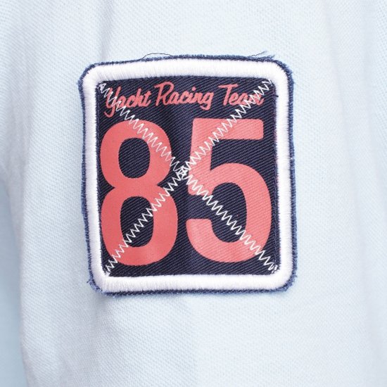 Kam Jeans 5512 1985 Racing Team Polo Blue - Polo- & piqueskjorter - Poloskjorte i store størrelser - 2XL-8XL