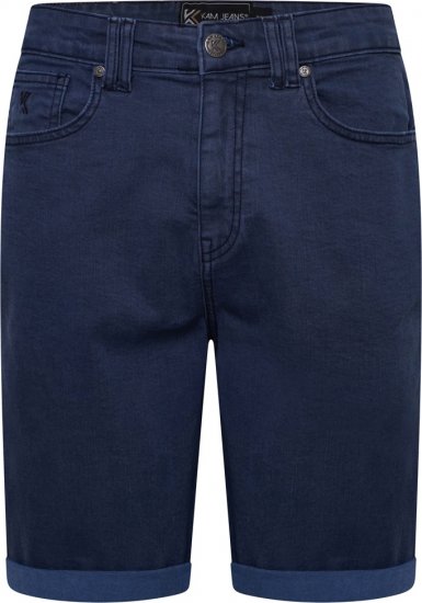 Kam Jeans Onana Embossed Wash Denim Shorts Smokey Blue - Shorts - Store shorts - W40-W60