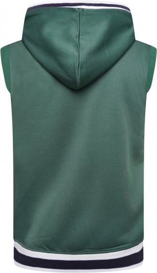 Kam Jeans TS005 Retro Tracky Set (Shorts/Sleeveless Hoodie) Racing Green - Treningsdrakter - Treningsdrakter/Tracksuits store størrelser herre