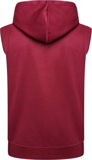 Kam Jeans TS006 Retro Pannelled Tracky Set (Shorts/Sleeveless Hoodie) Red - Treningsdrakter - Treningsdrakter/Tracksuits store størrelser herre