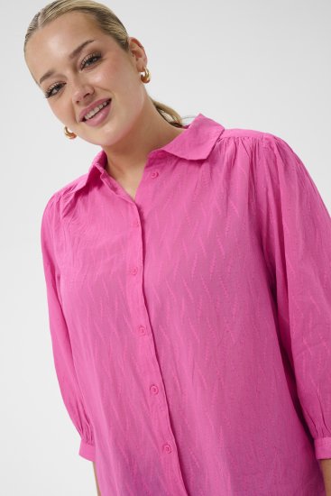 Kaffe Curve Gabby Skjorte med forkortede ermer Rosa - Skjorter - 